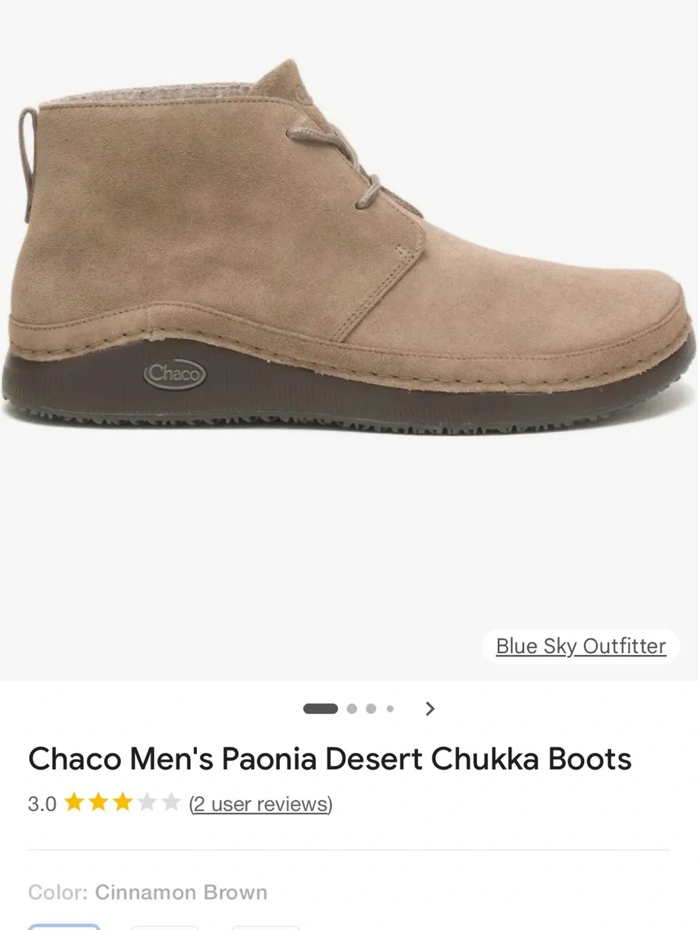 Chaco Men's Brown Suede Chukka Boots